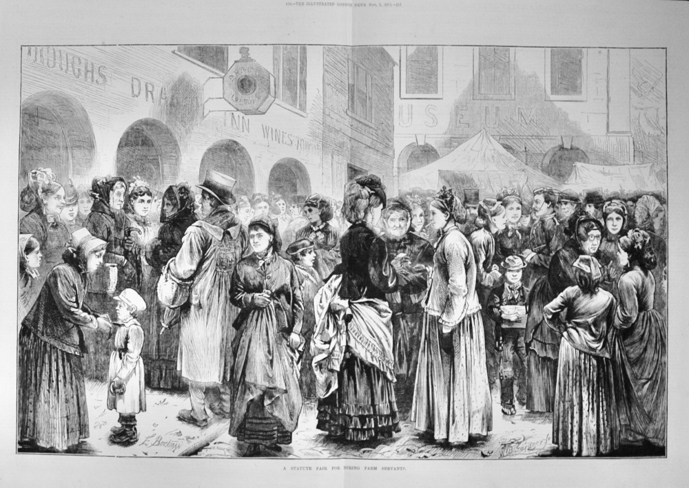 A Statute Fair for Hiring Farm Servants - 1872
