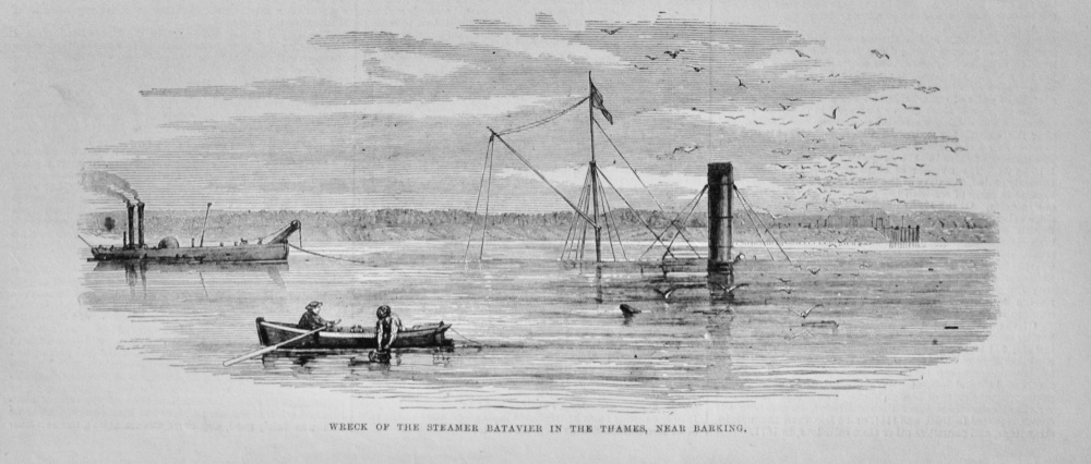 Wreck of the Steamer "Batavier" - 1872