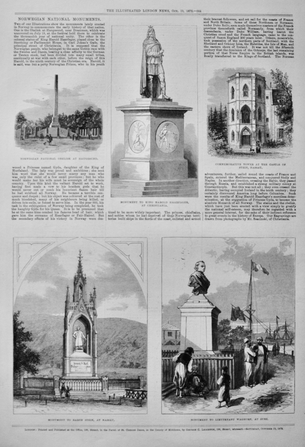 Norwegian National Monuments - 1872