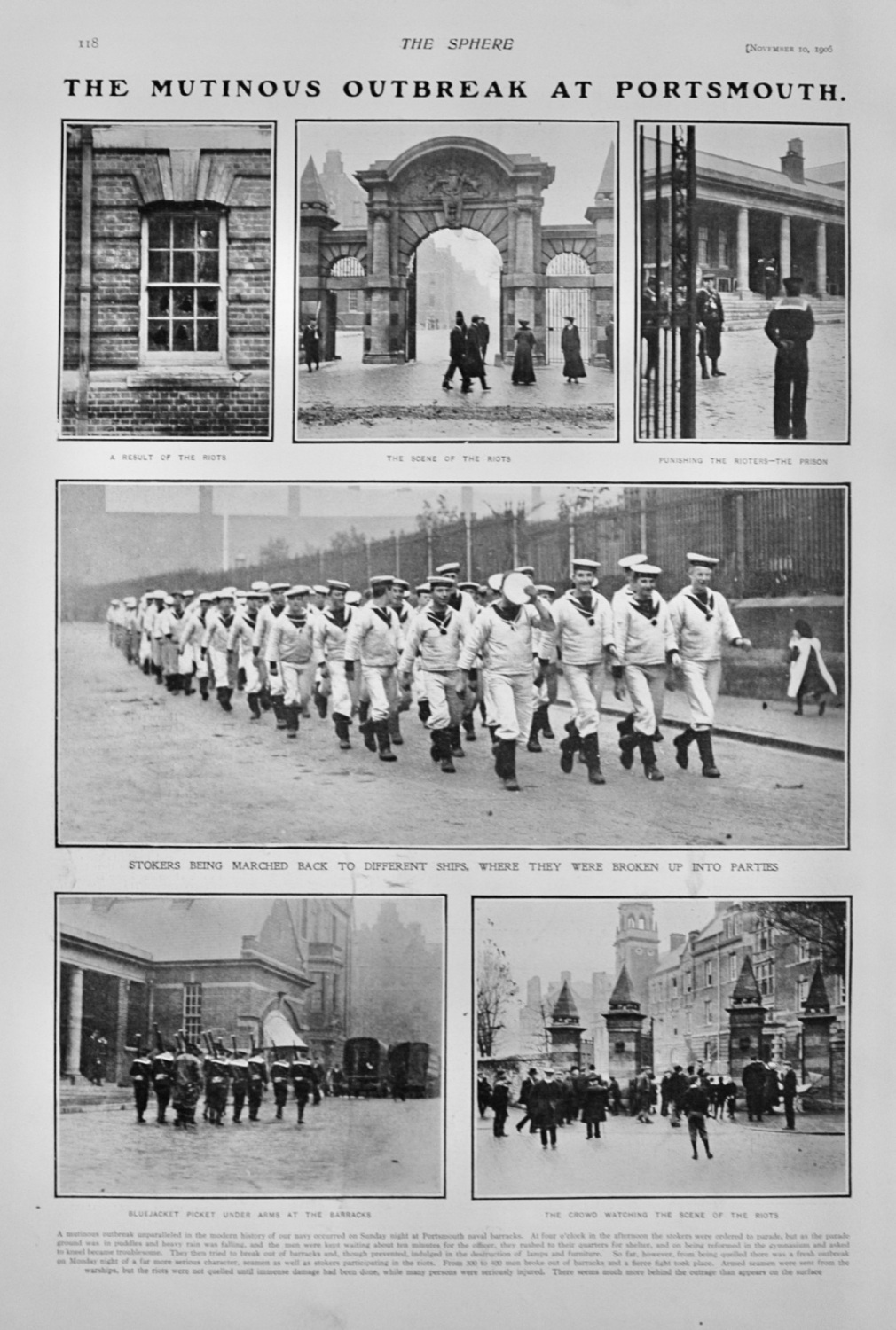 The Mutinous Outbreak at Portsmouth - 1906