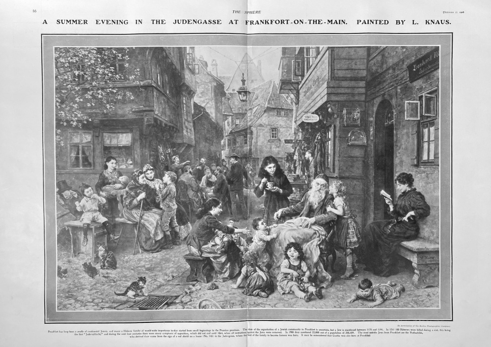 A Summer Evening in the Judengasse - 1906