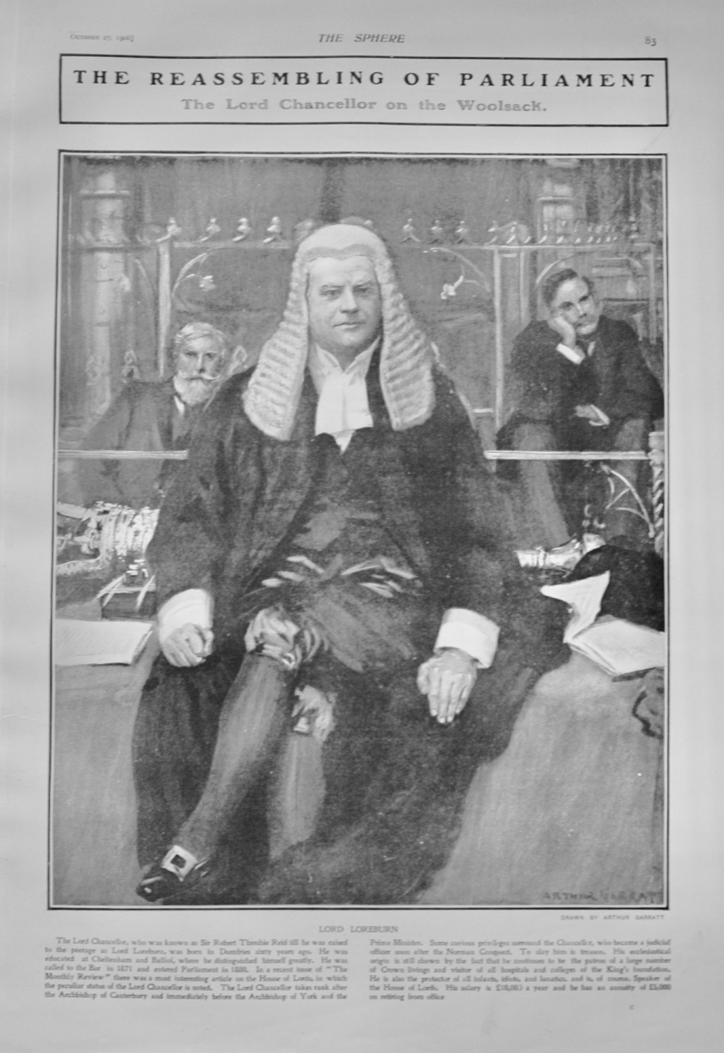 The Lord Chancellor Lord Loreburn - 1906