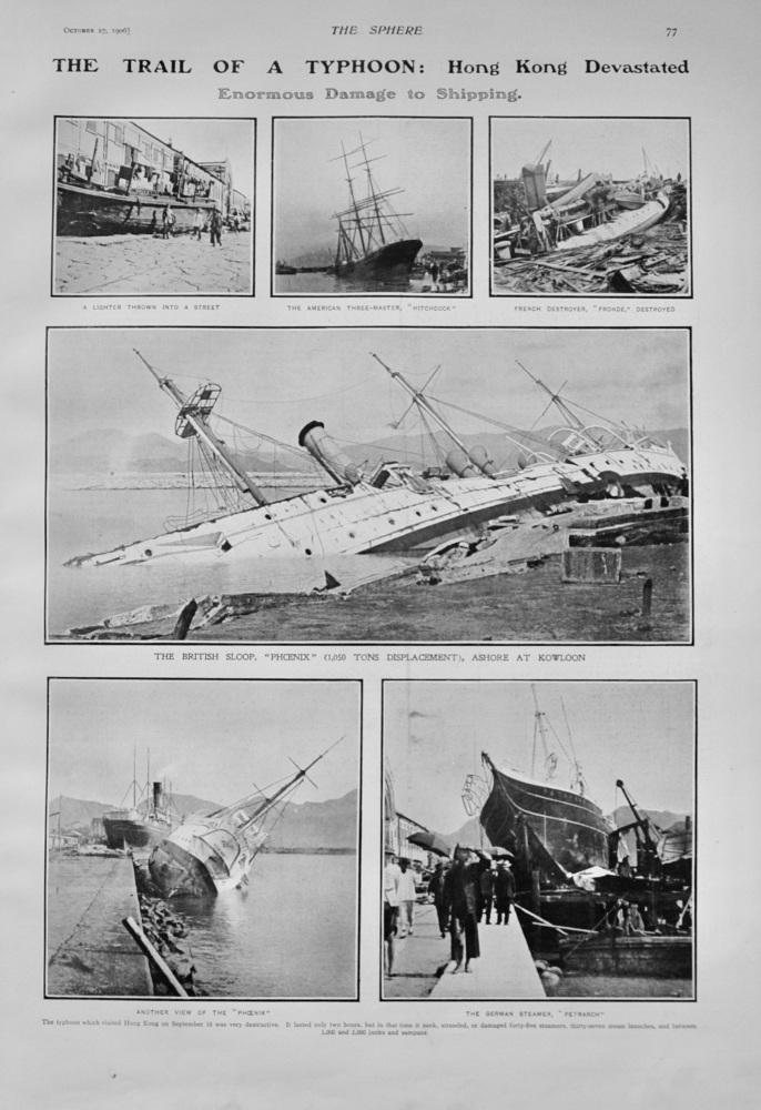 The Trail of a Typhoon - Hong Kong devastated - 1906
