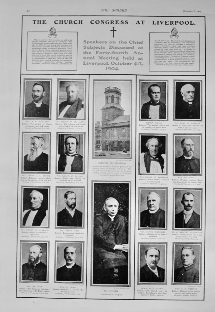 The Church Congress at Liverpool - 1904