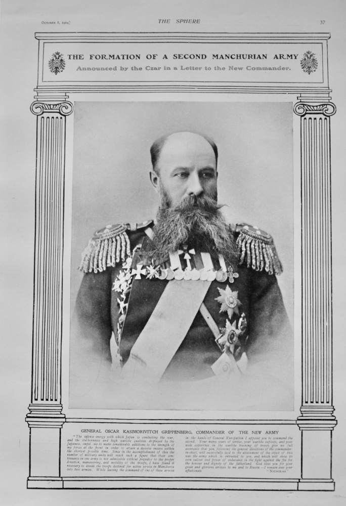 General Oscar Grippenberg - 1904