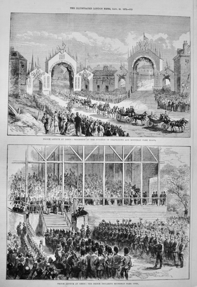 Prince Arthur at Leeds - 1872