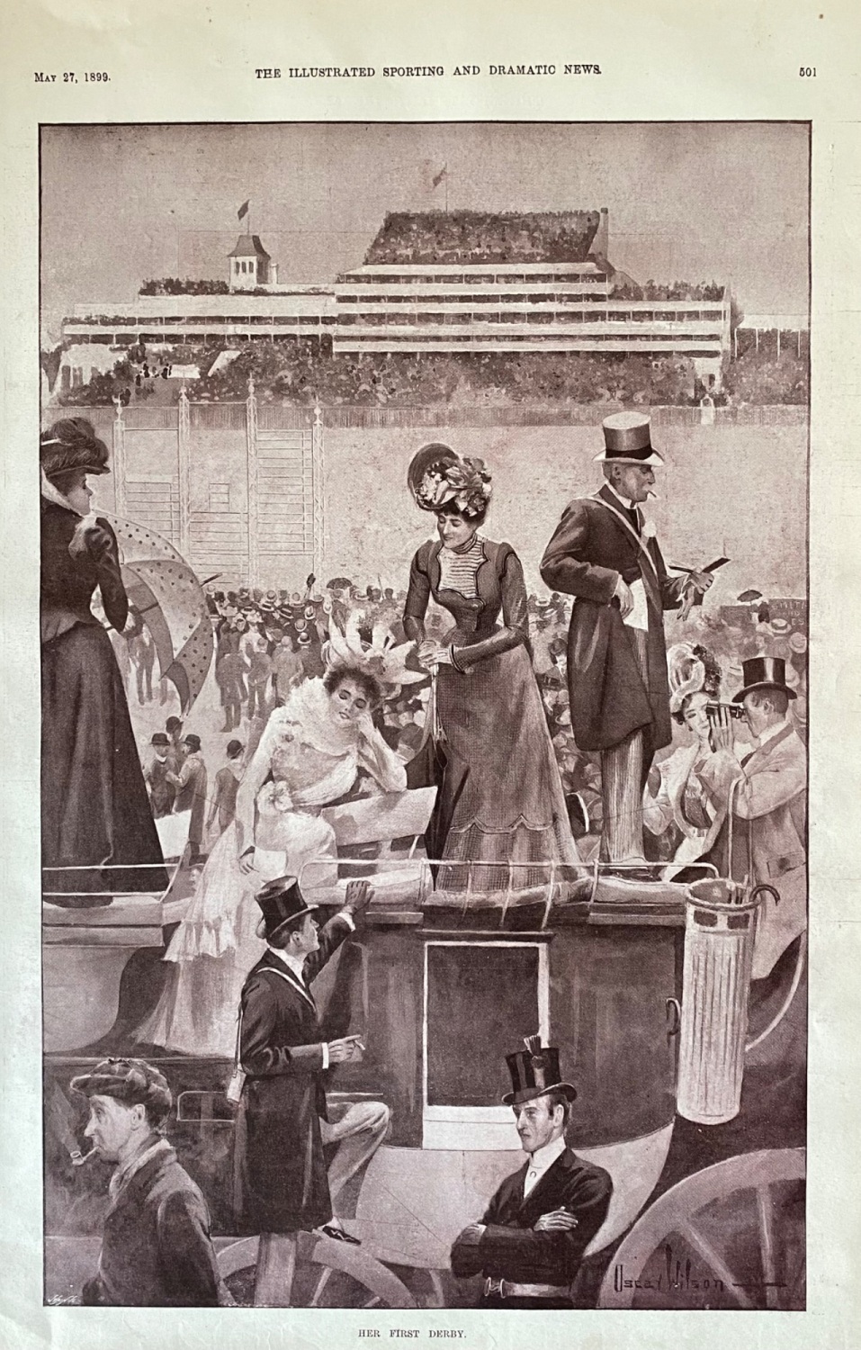 Her First Derby.  1899.