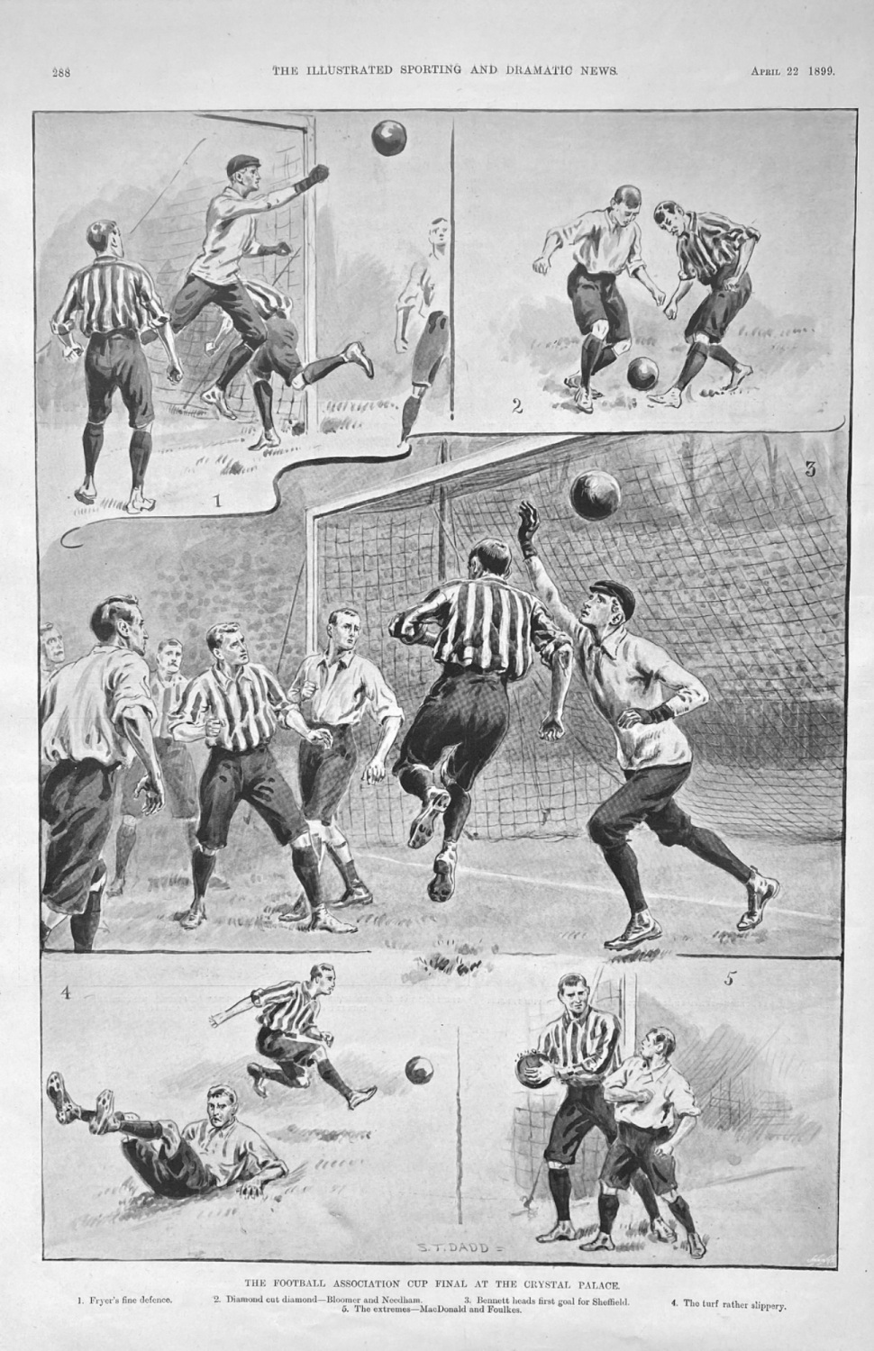 The Football Association Cup Final at the Crystal Palace.  1899.