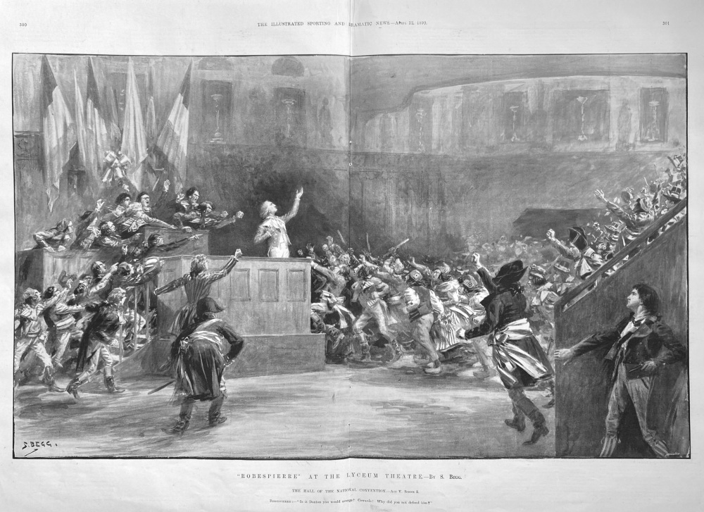 "Robespierre"  at the Lyceum Theatre.  1899.