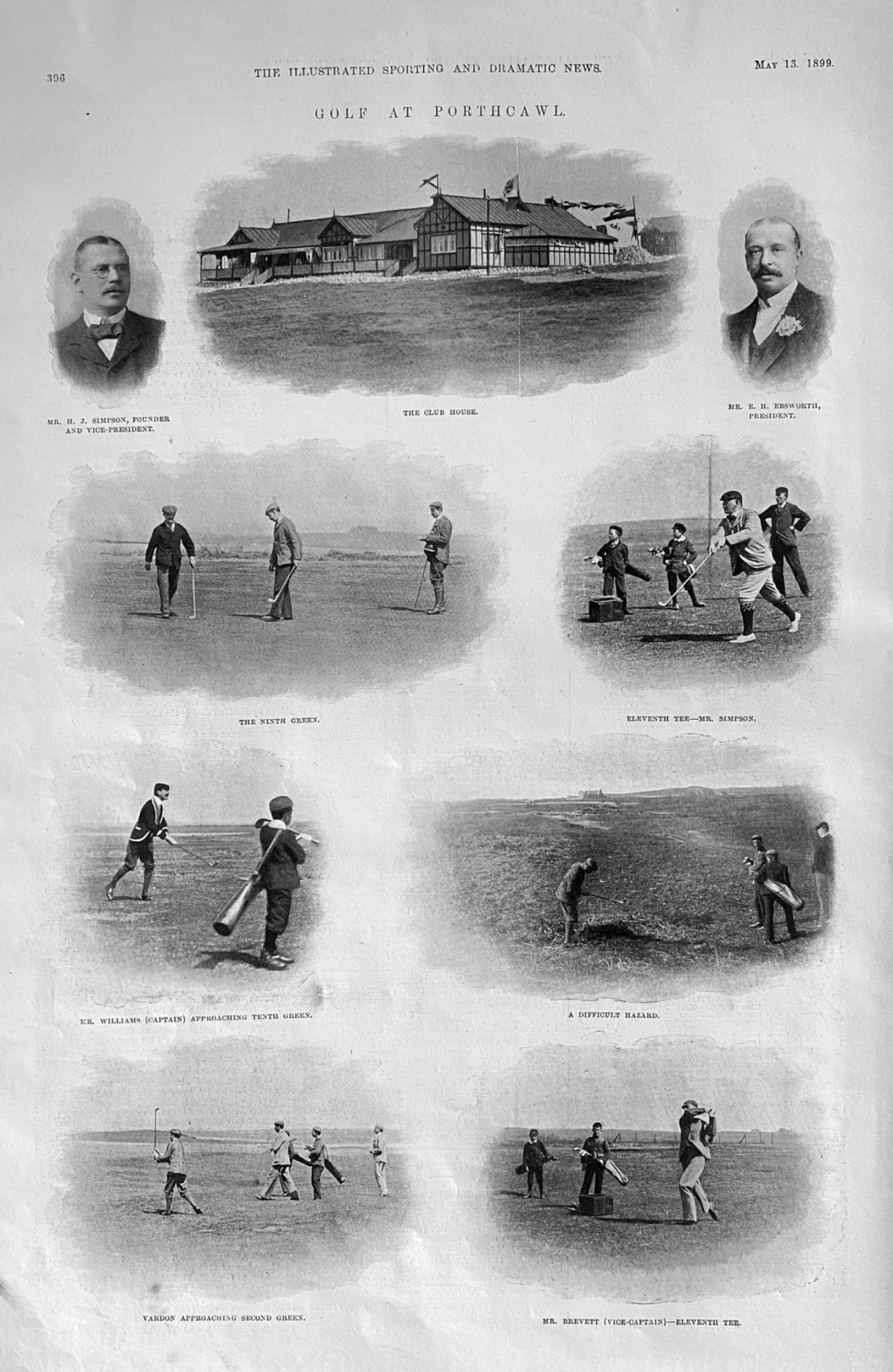 Golf at Porthcawl.  1899.