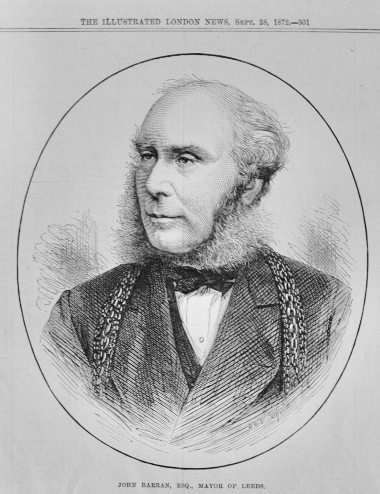 John Barran, Mayor of Leeds - 1872