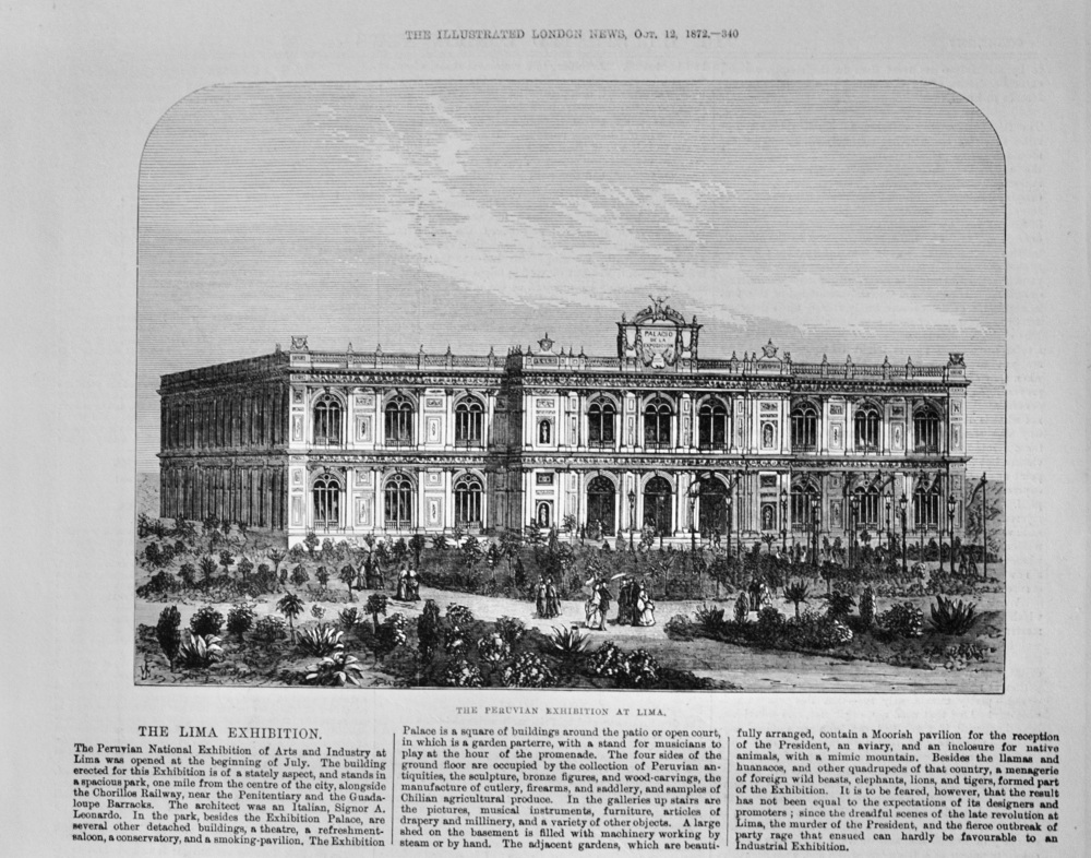 The Lima Exhibition - 1872