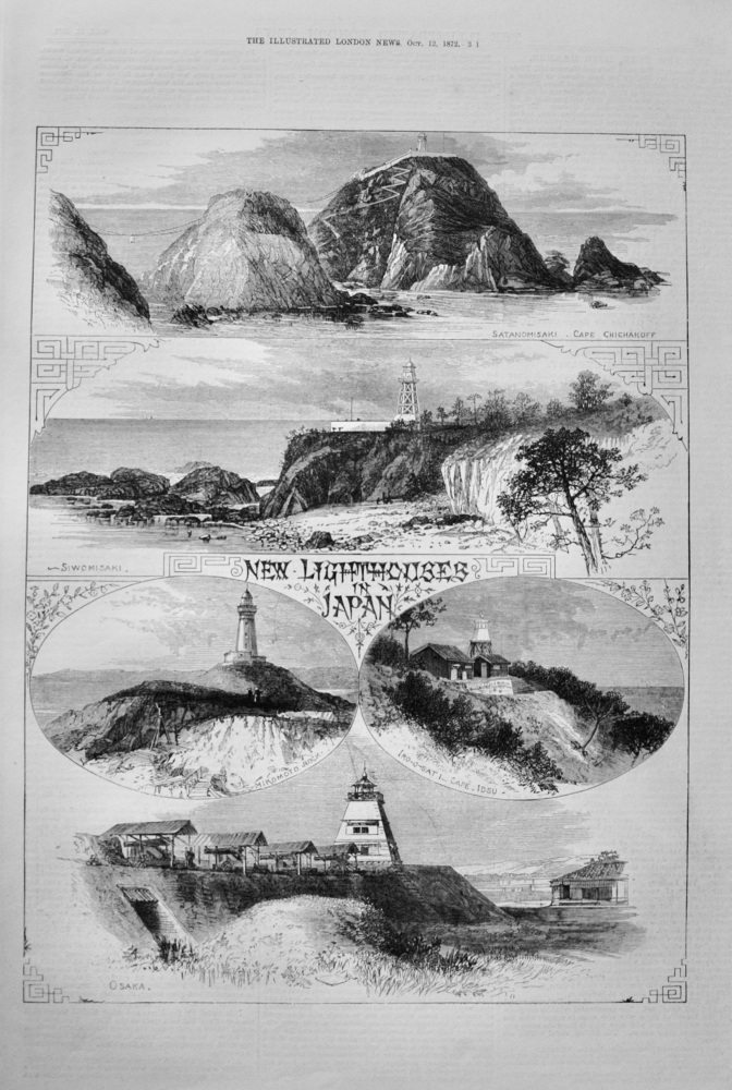 New Lighthouses in Japan - 1872