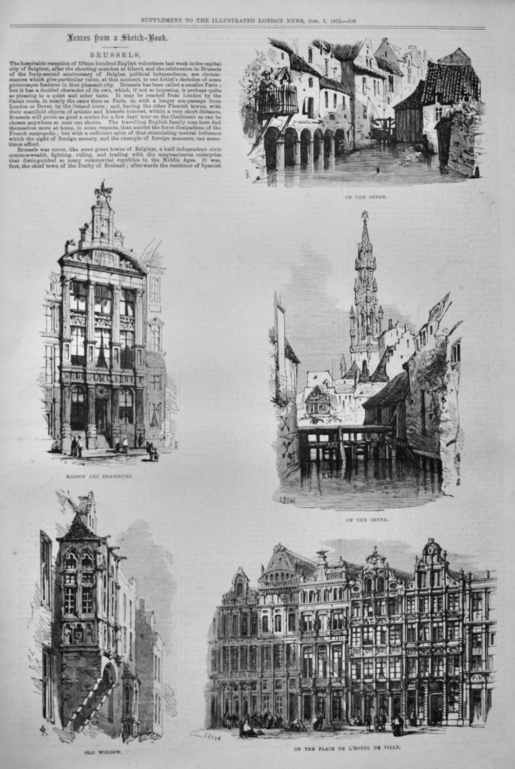 Leaves from a sketchbook - Brussels - 1872