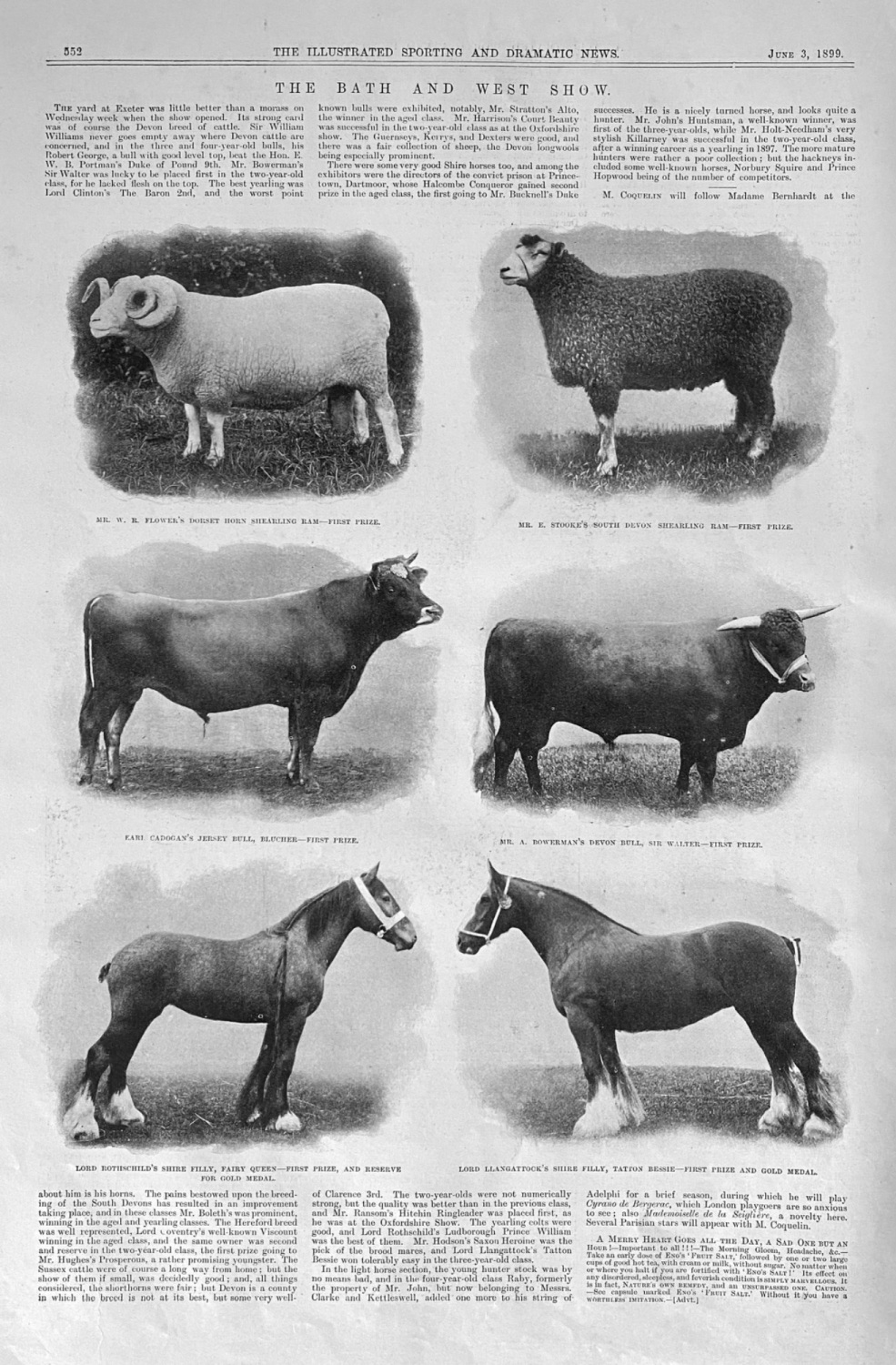 The Bath and West Show.  1899.