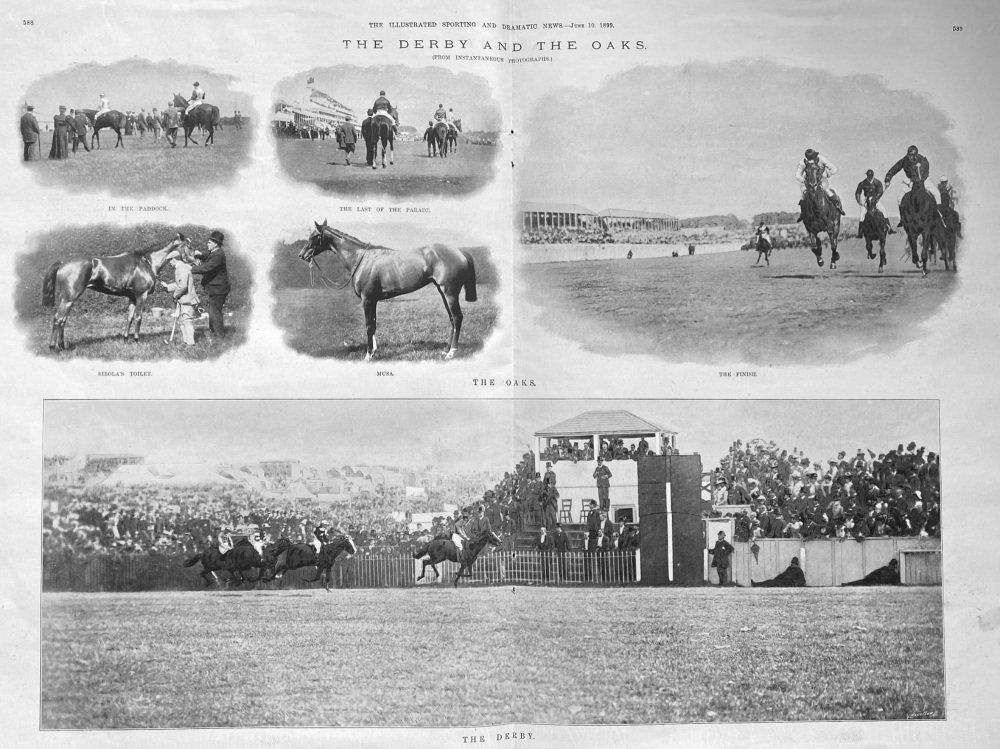 The Derby and the Oaks.  1899.  (Horseracing).