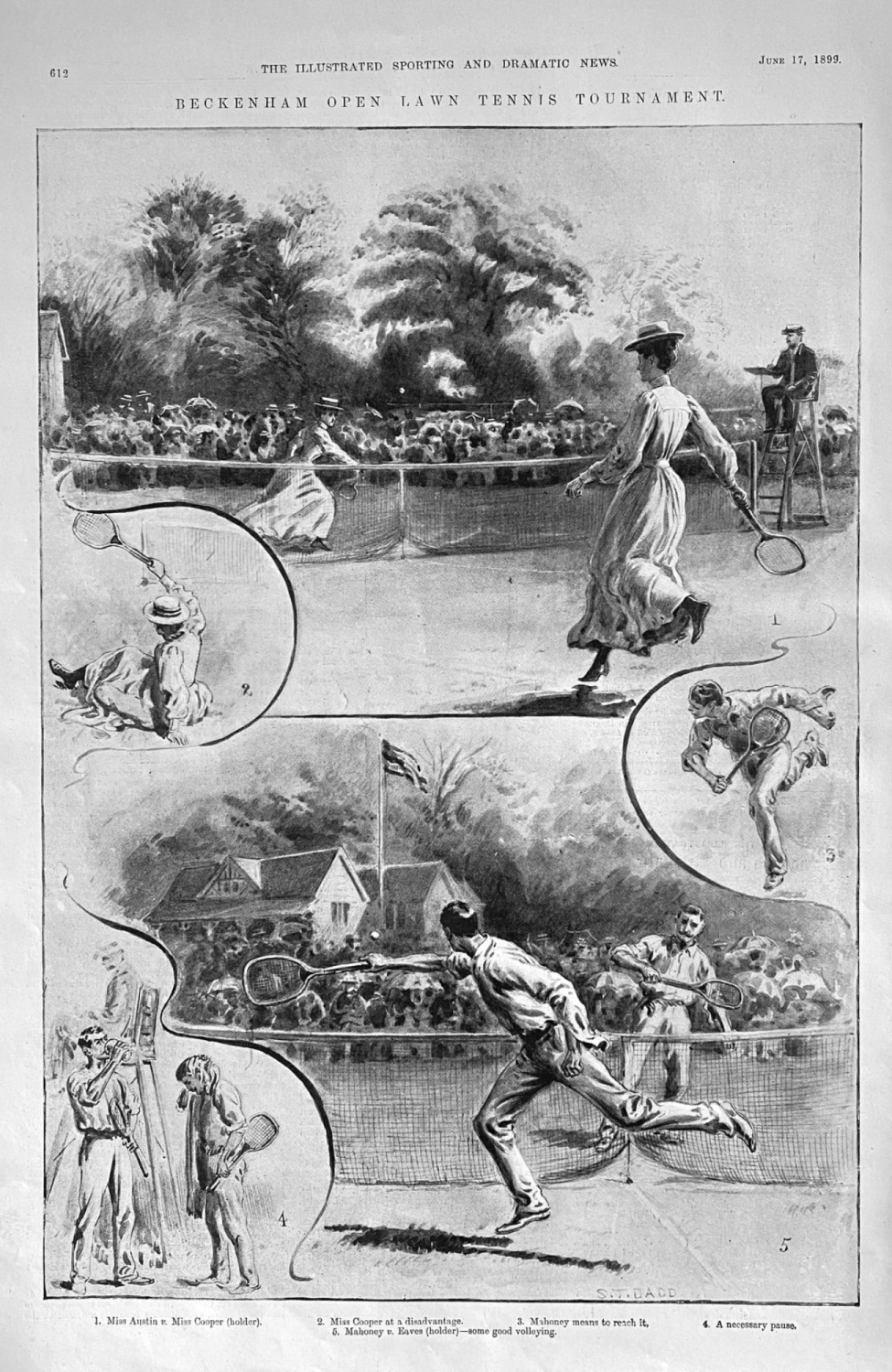 Beckenham Open Lawn Tennis Tournament.  1899.