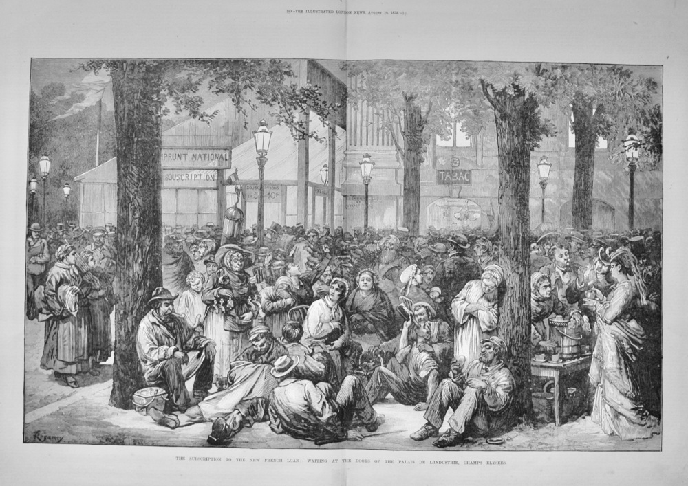 The Subscription to the New French Loan - 1872