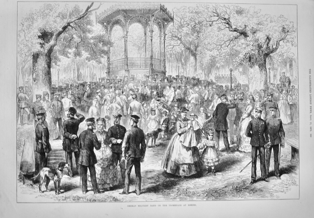 German Military Band at Rheims - 1872