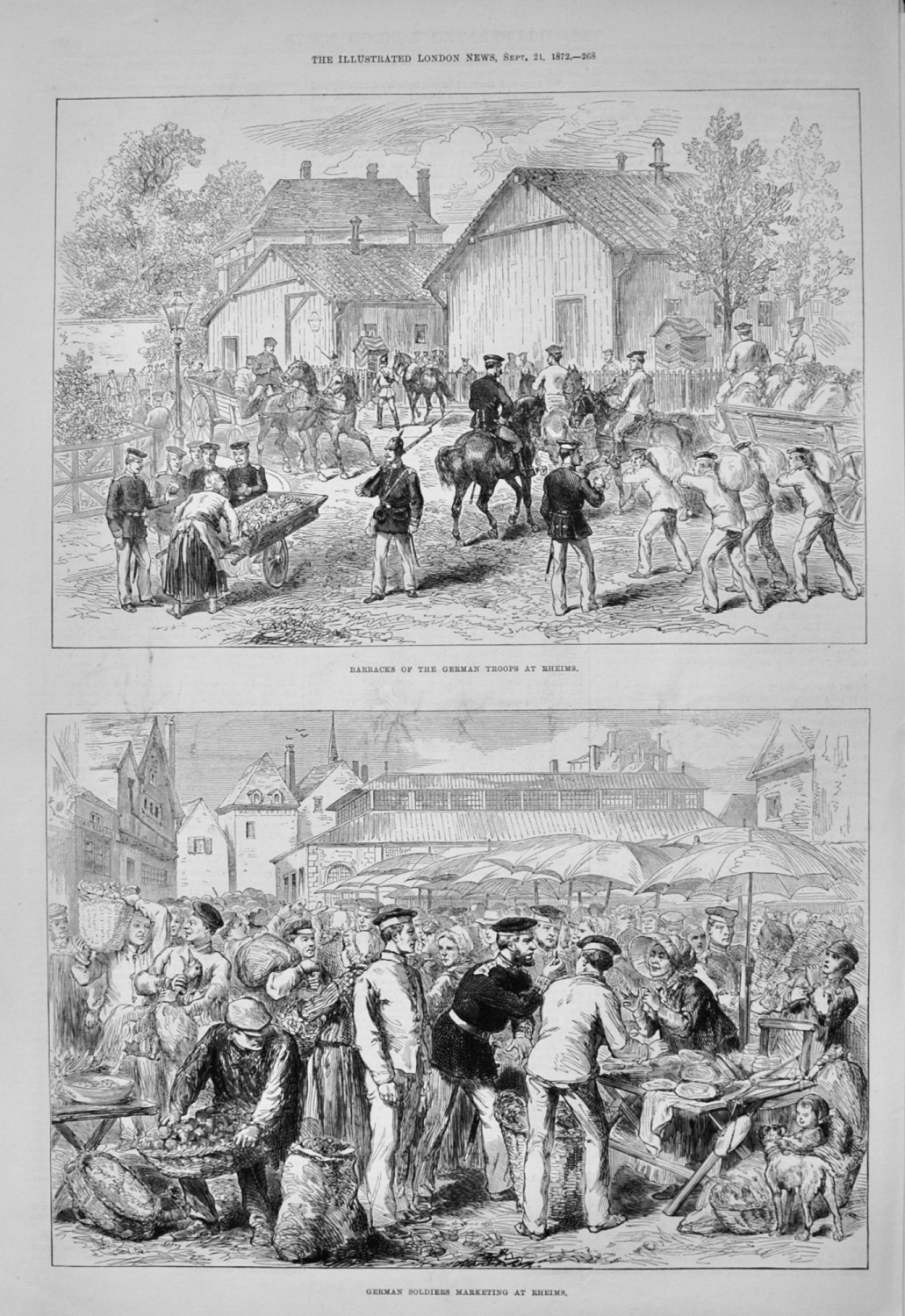 The German Troops in France - 1872