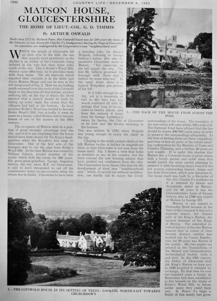 Matson House, Gloucestershire