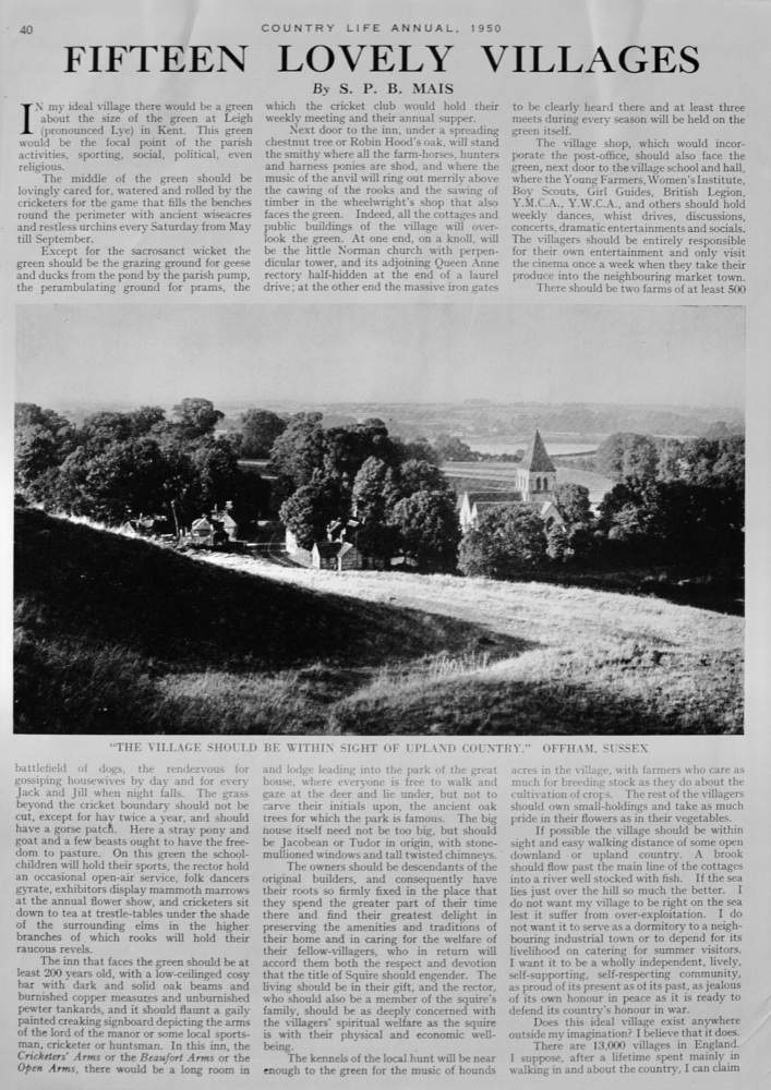 Fifteen Lovely Villages