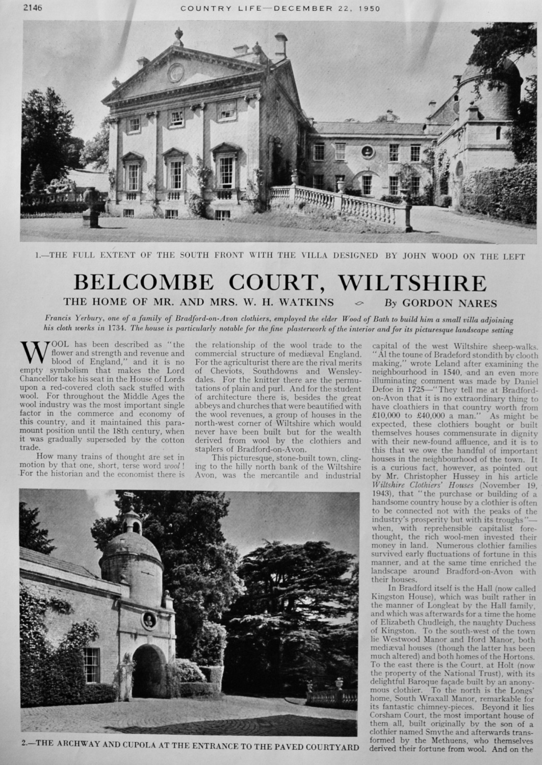 Belcombe Court, Wiltshire