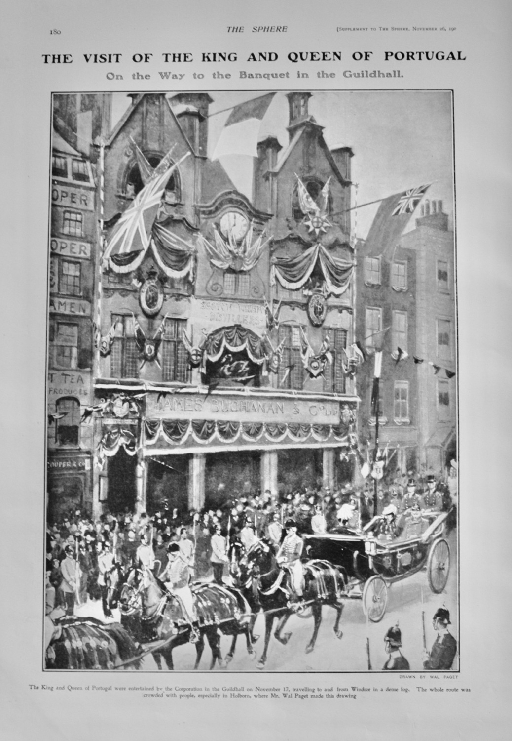 The Visit of the King and Queen of Portugal