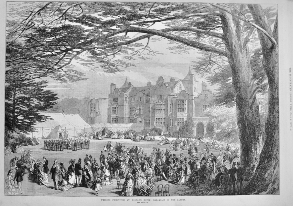 Wedding Festivities at Holland House