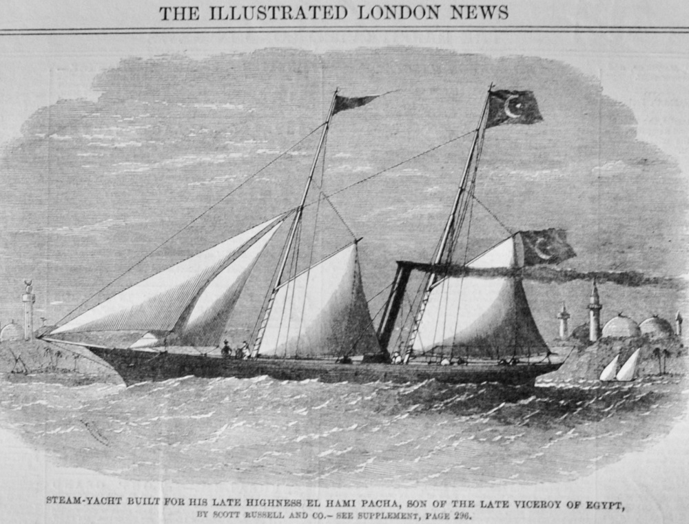 Steam Yacht for El Hami Pacha