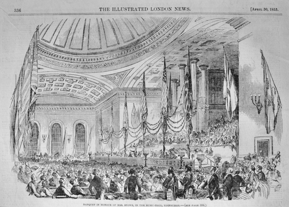 Banquet in Honour of Mrs Stowe