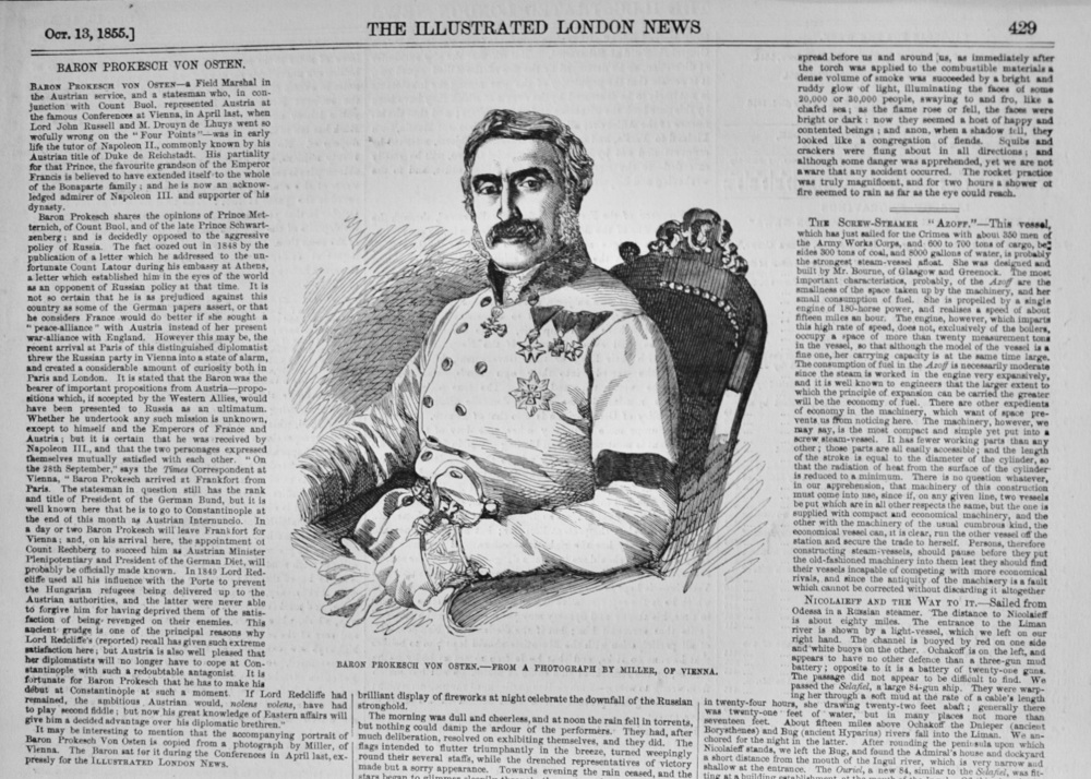 Baron Prokesch Von Osten