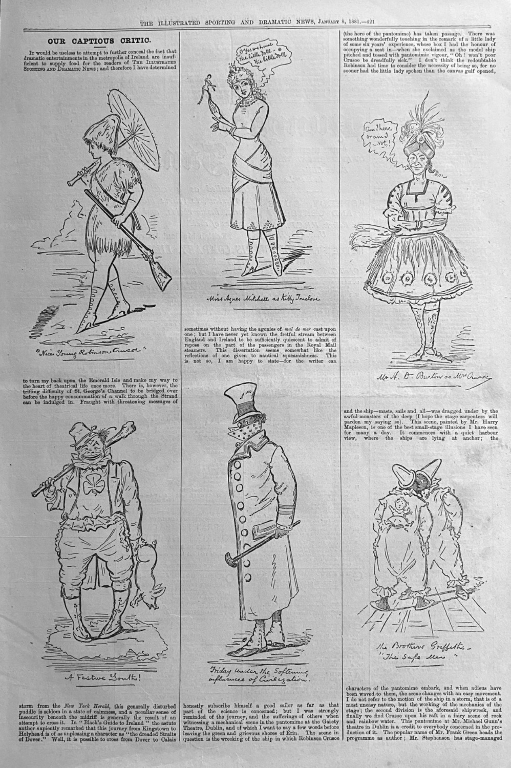 Our Captious Critic.  January 8th,  1881,