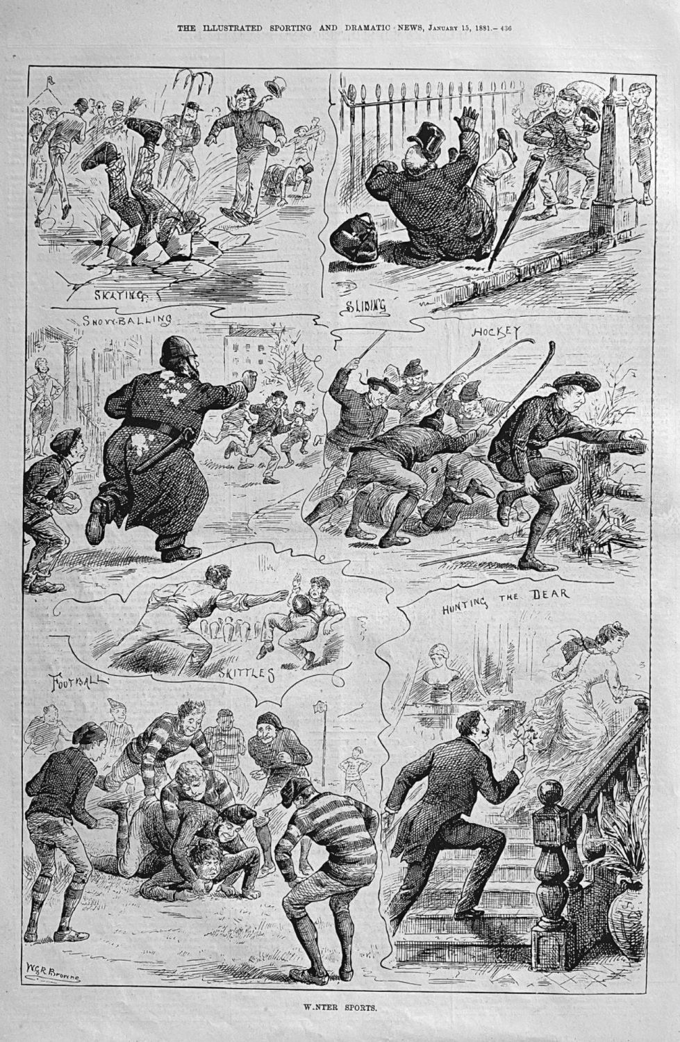 Winter Sports.  1881.