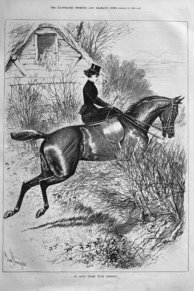 On Good Terms With Herself.  1881.