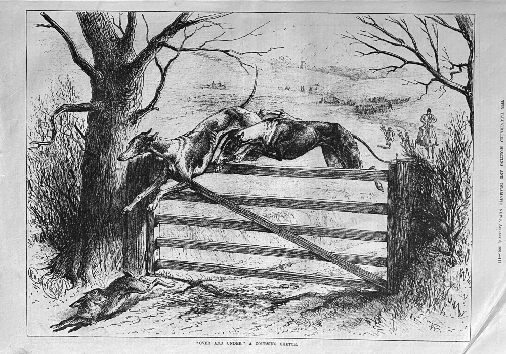 "Over and Under,"-A Coursing Sketch,  1881,