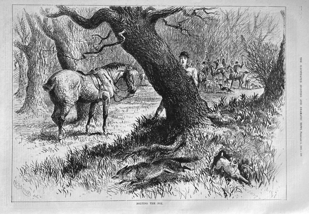 Bolting the Fox.  1881.
