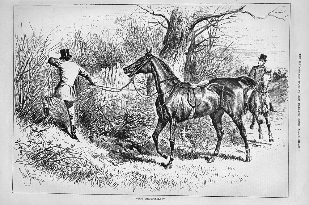 "Not Negotiable !"  1881.