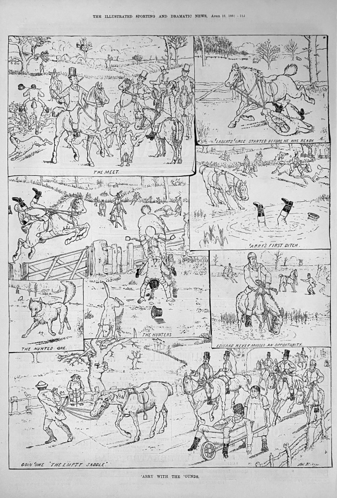 'arry With The 'ounds.  1881.