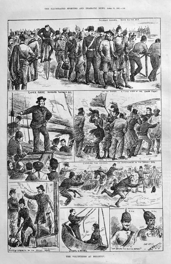 The Volunteers at Brighton.  1881.