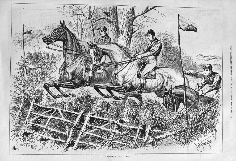 "Between the Flags."  1881.