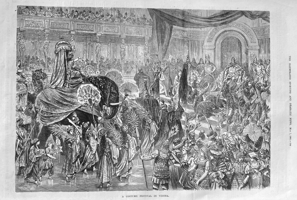 A Costume Festival in Vienna.  1881.