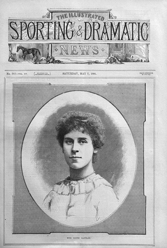 Miss Edith Santley. 1881.