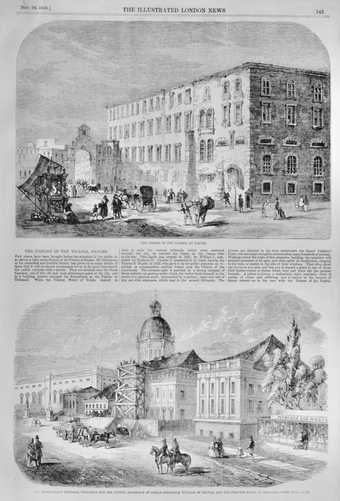 The Prisons of the Vicaria, Naples