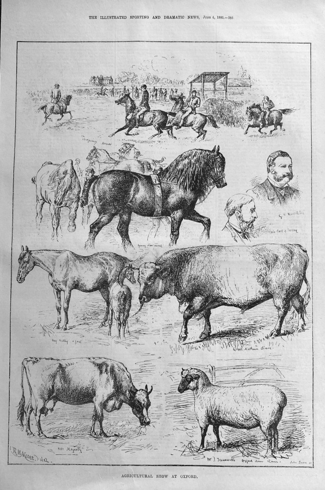 Agricultural Show at Oxford.  1881.