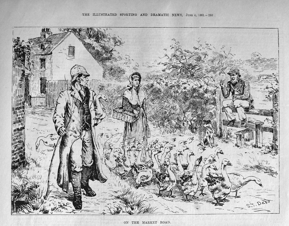 On the Market Road.  1881.