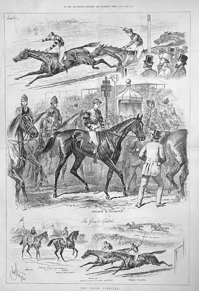 The Epsom Carnival.  1881.