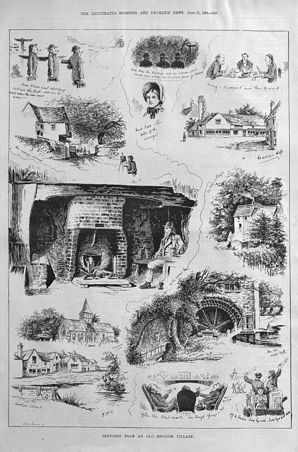 Sketches from an Old English Village.  1881.