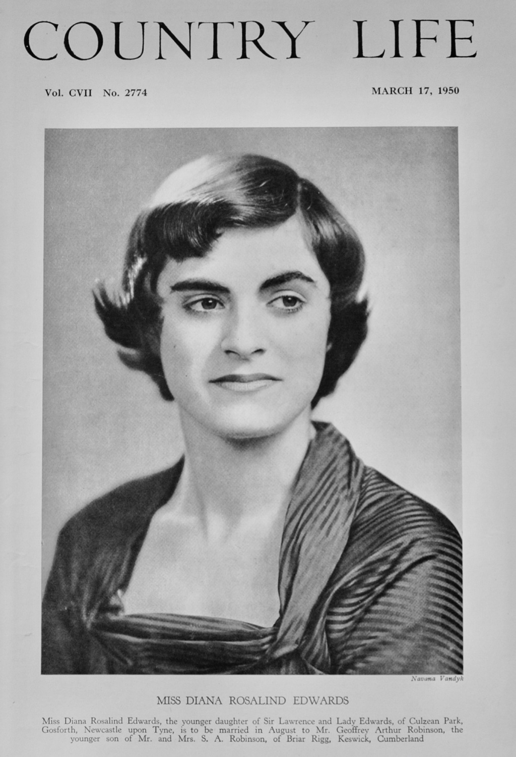 Miss Diana Rosalind Edwards