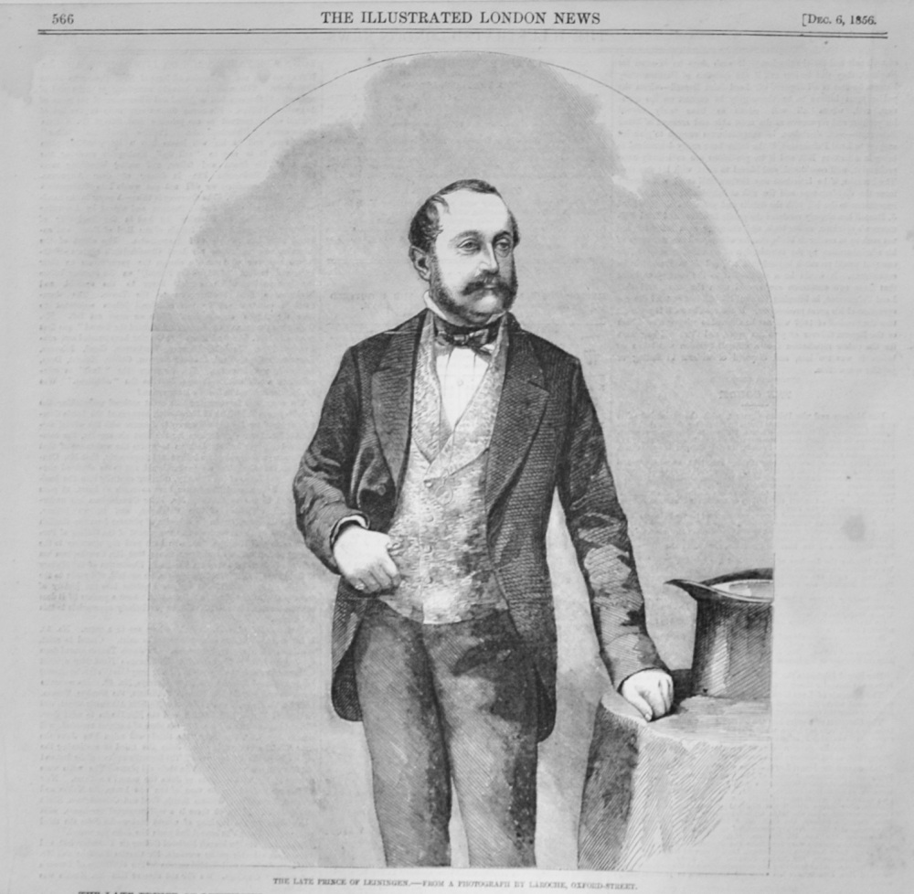 The late Prince of Leiningen